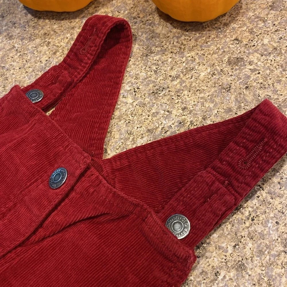 Old Navy Girls Corduroy Red Dress XL 12 Holidays MUSTY SMELL
